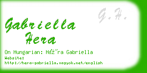 gabriella hera business card